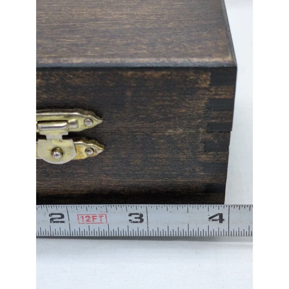 Brown Light Wooden Trinket Box 4